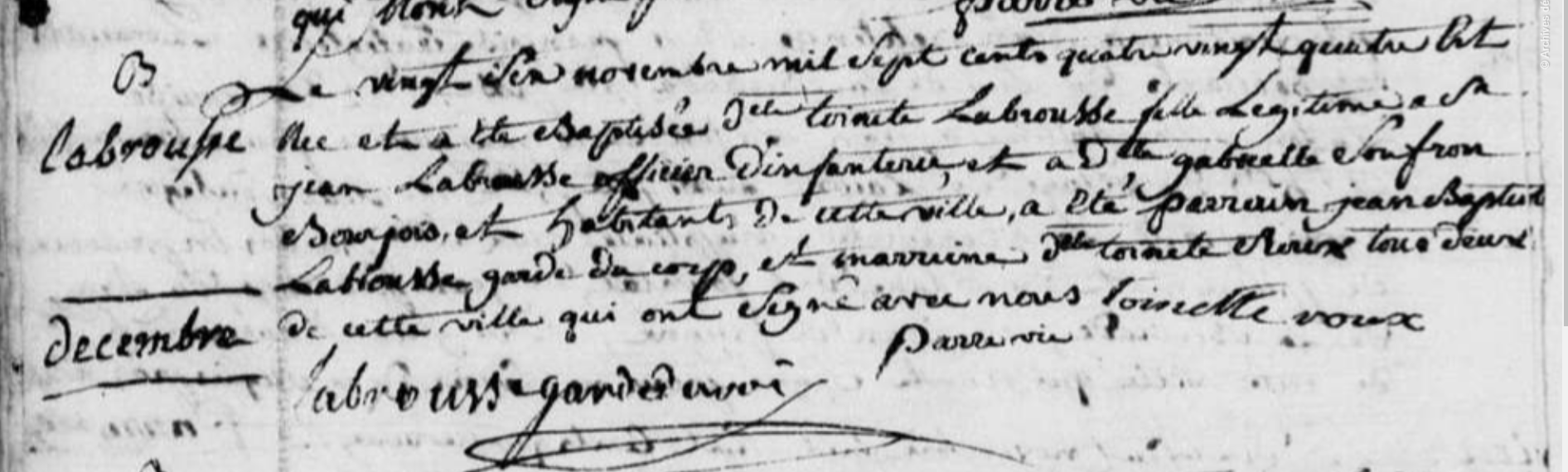 Acte naissance